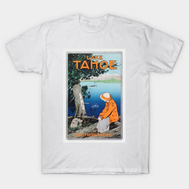 Lake Tahoe Vintage Travel Poster 1923 T-Shirt by vintagetreasure